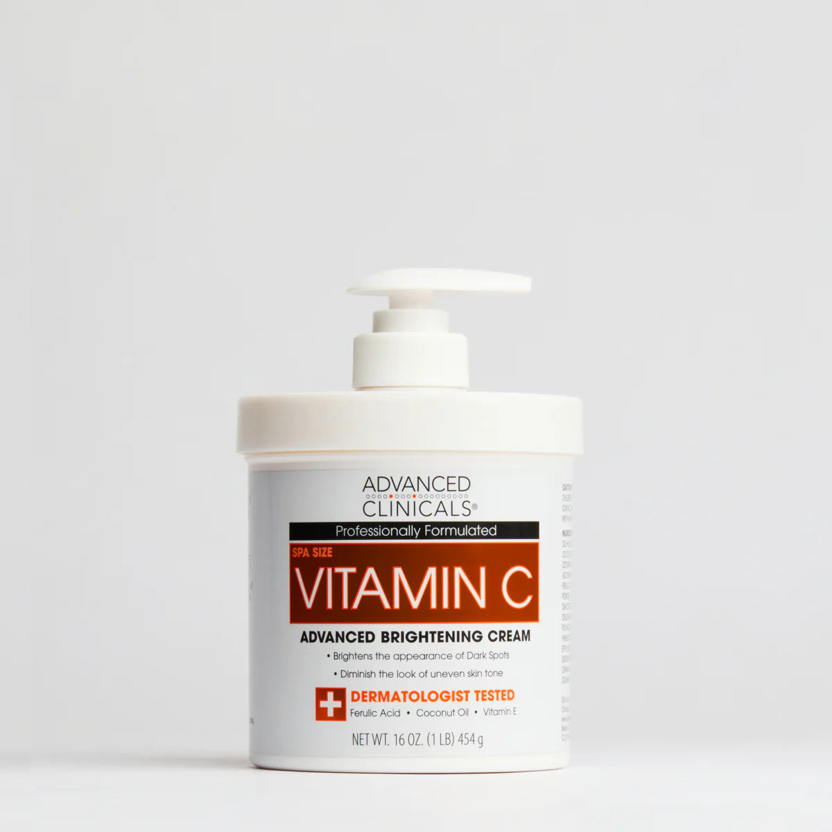 Advanced Clinicals Vitamin C Brightening Body Cream 16oz (454 g)