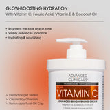 Advanced Clinicals Vitamin C Brightening Body Cream 16oz (454 g)