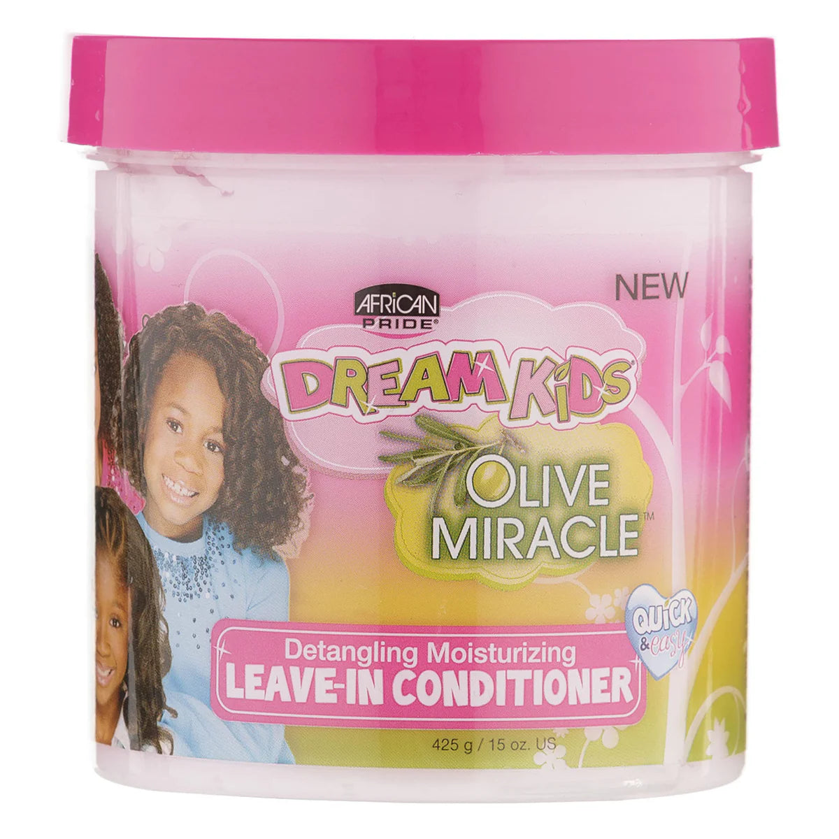 African Pride Dream Kids Olive Miracle Detangling Moisturizing Leave-In Conditioner - 425g (15oz)