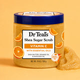 Dr Teal’s Shea Sugar Body Scrub with Citrus Essential Oils & Vitamin C 538g