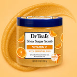 Dr Teal’s Shea Sugar Body Scrub with Citrus Essential Oils & Vitamin C 538g