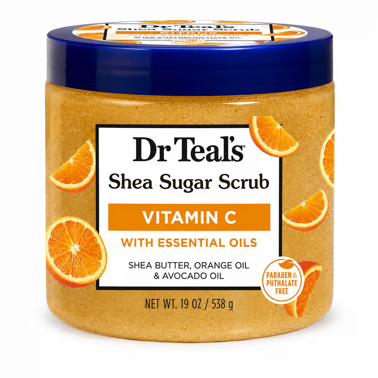 Dr Teal’s Shea Sugar Body Scrub with Citrus Essential Oils & Vitamin C 538g
