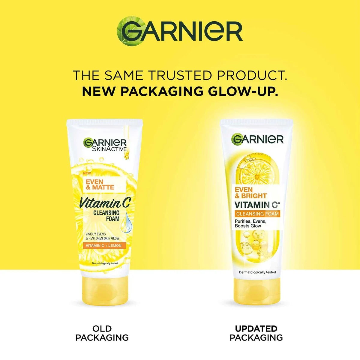 Garnier Even & Bright Vitamin C Cleansing Foam 100ml