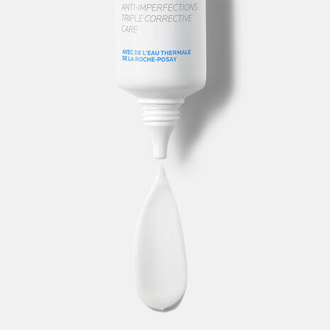 White cosmetic applicator with La Roche-Posay branding on a white background