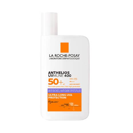 La Roche-Posay sunscreen bottle on a white background