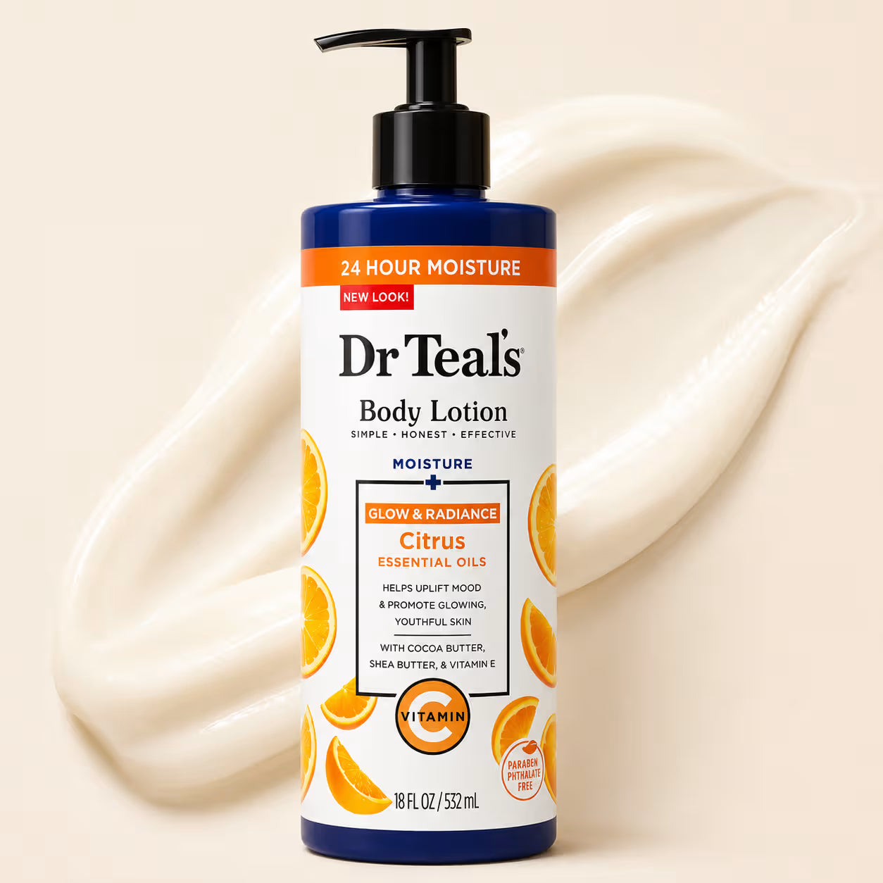 Dr Teal’s Glow & Radiance Body Lotion 532ml 18oz / 532ml