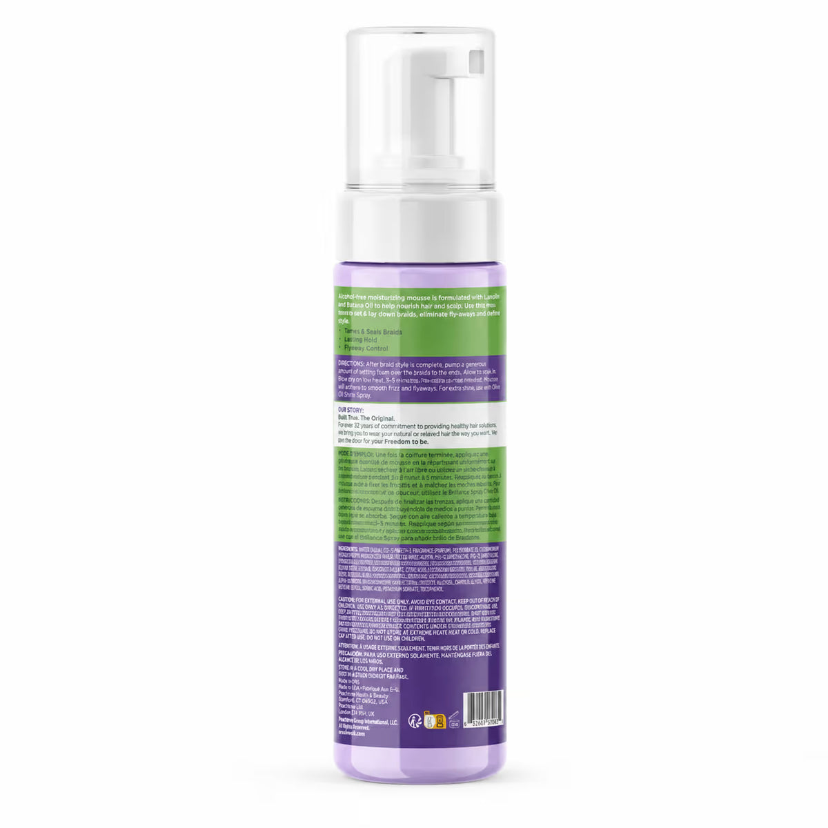 ORS Olive Oil Braidzone Braid Setting Mousse for Hair & Scalp Nourishment (7.0 oz)