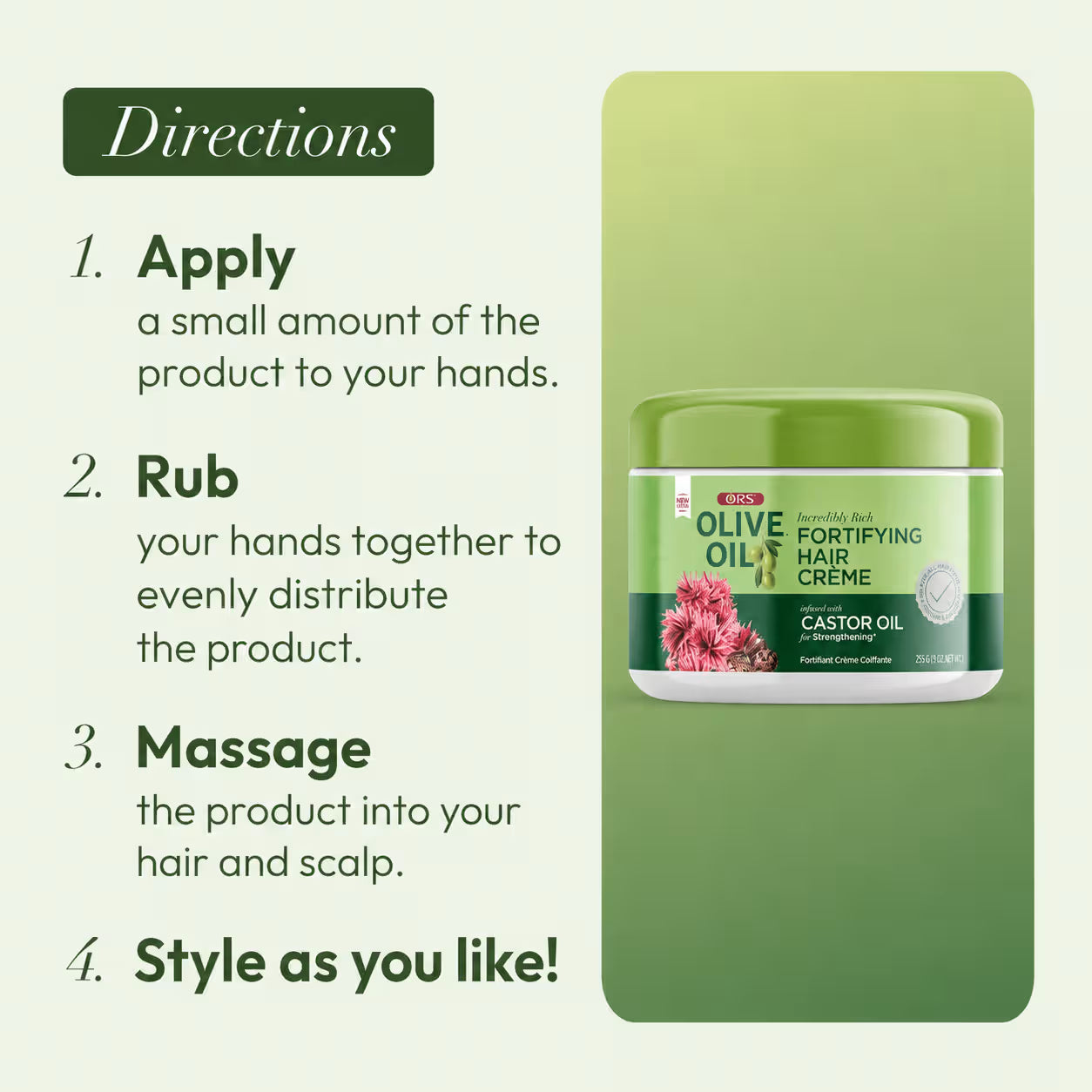 ORS Olive Oil Fortifying Hair Crème - 226g / 8oz