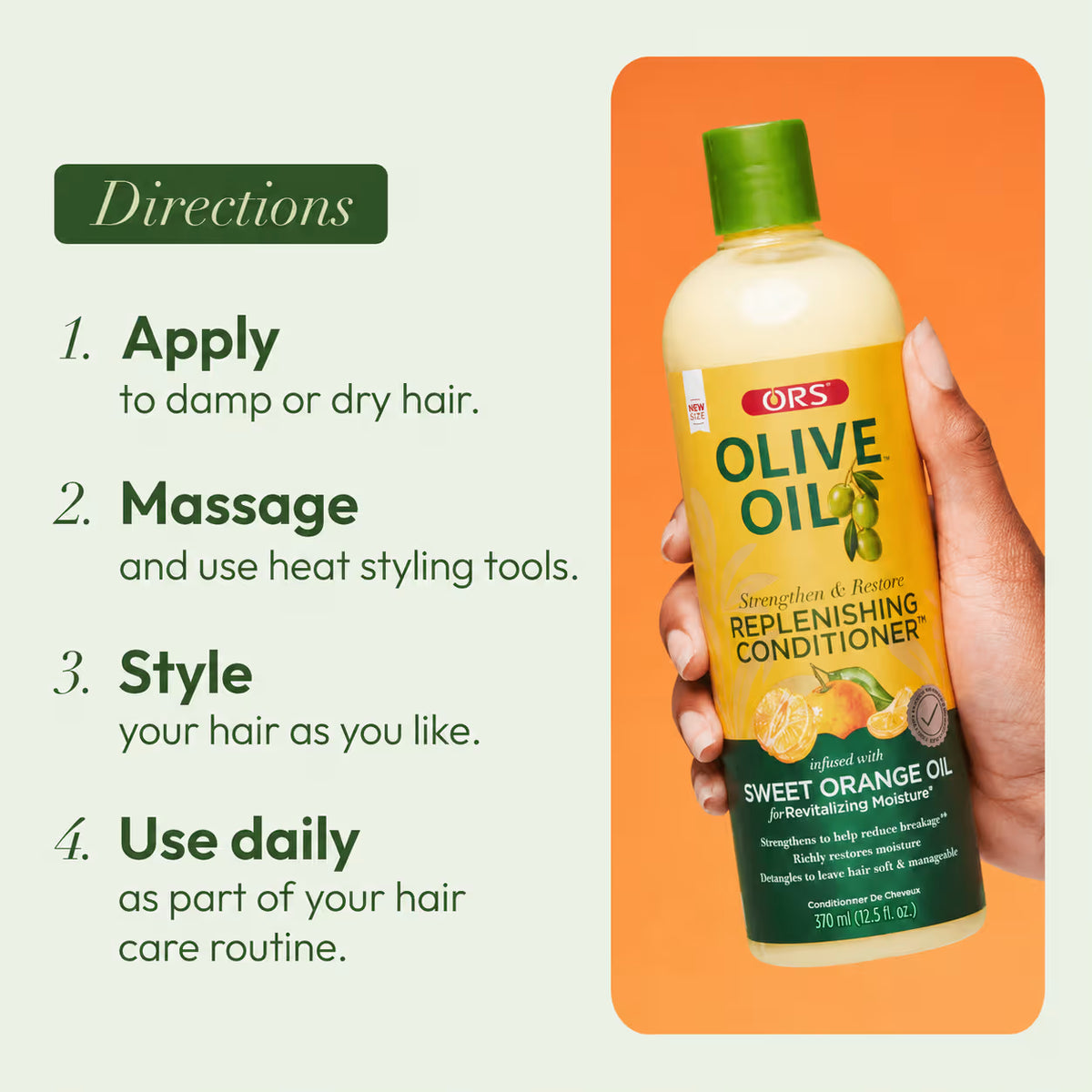ORS Olive Oil Sweet Orange Oil Replenishing Conditioner - 362ml