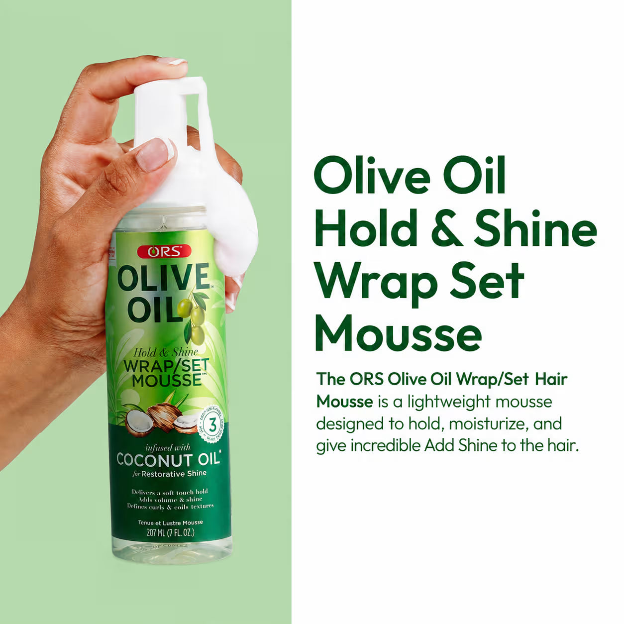 ORS Olive Oil Wrap/Set Mousse - 207ml