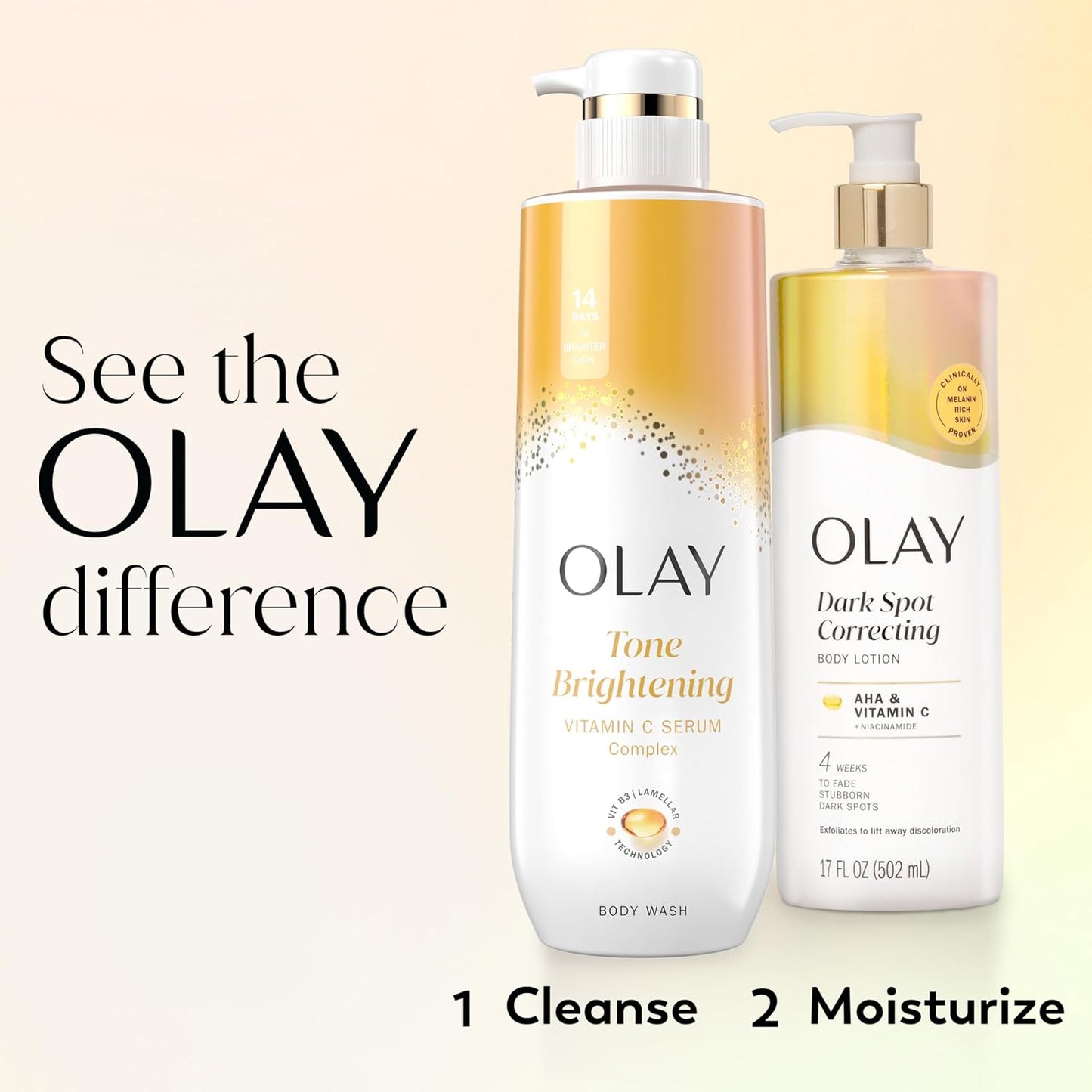 Olay Dark Spot Correcting Body Lotion with AHA, Vitamin C & Niacinamide 502ml
