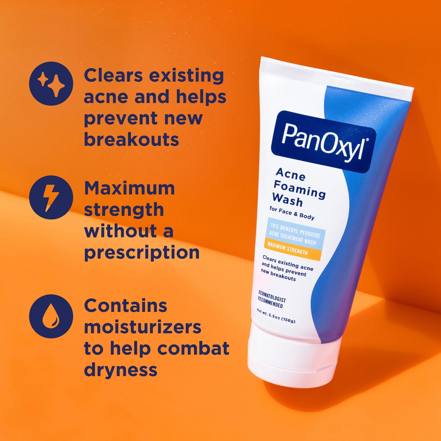 PanOxyl Acne Foaming Wash 10% Benzoyl Peroxide 5.5oz