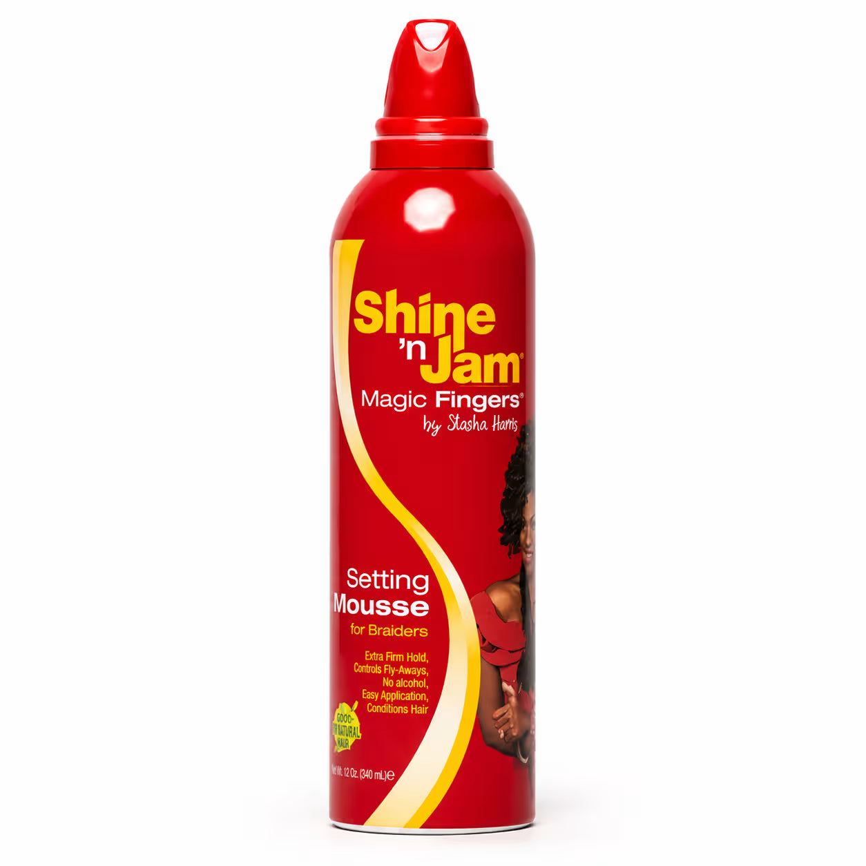 Shine 'n Jam Magic Fingers Setting Mousse For Braiders - 12oz (354ml)