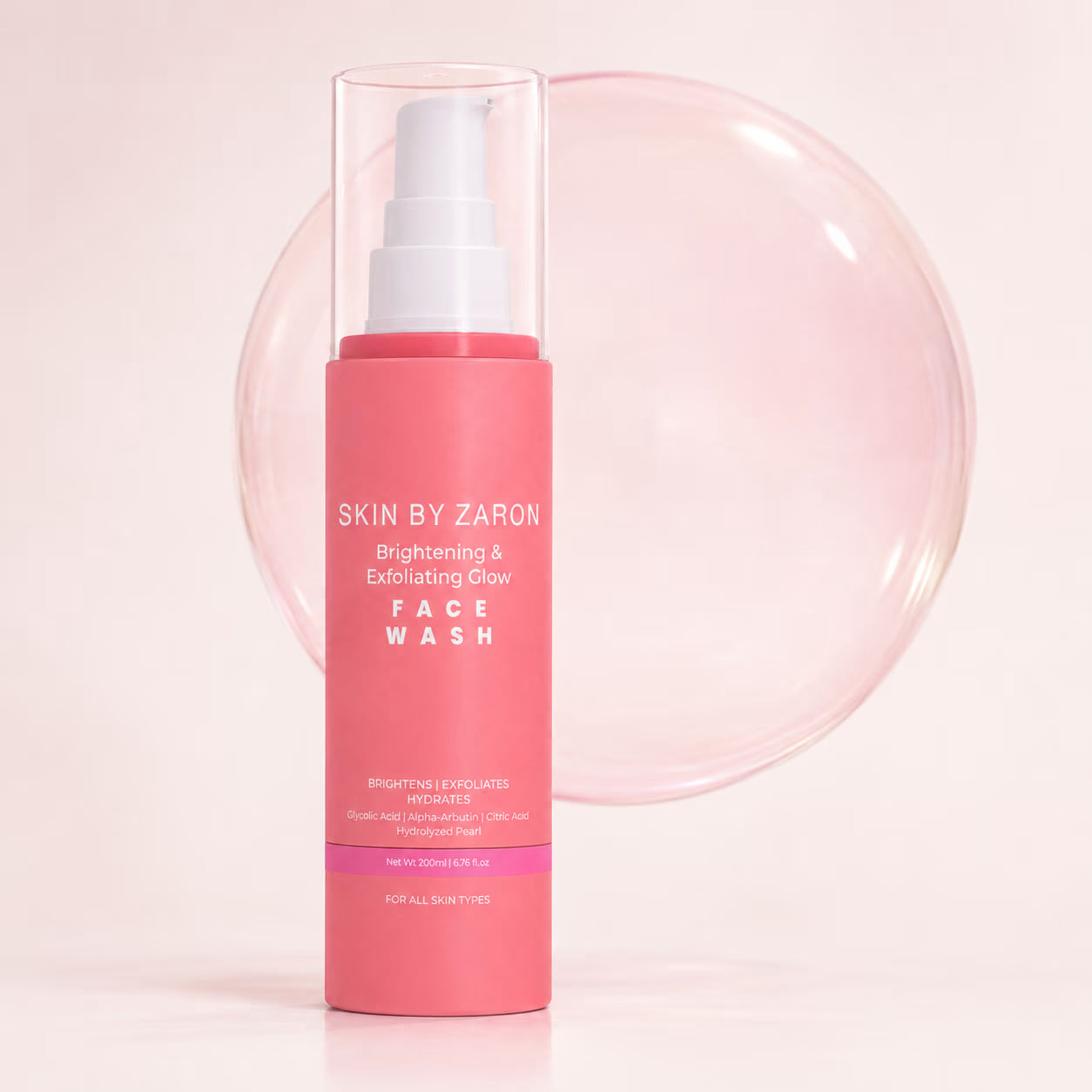 Skin By Zaron Brightening & Exfoliating Glow Face Wash 200ml