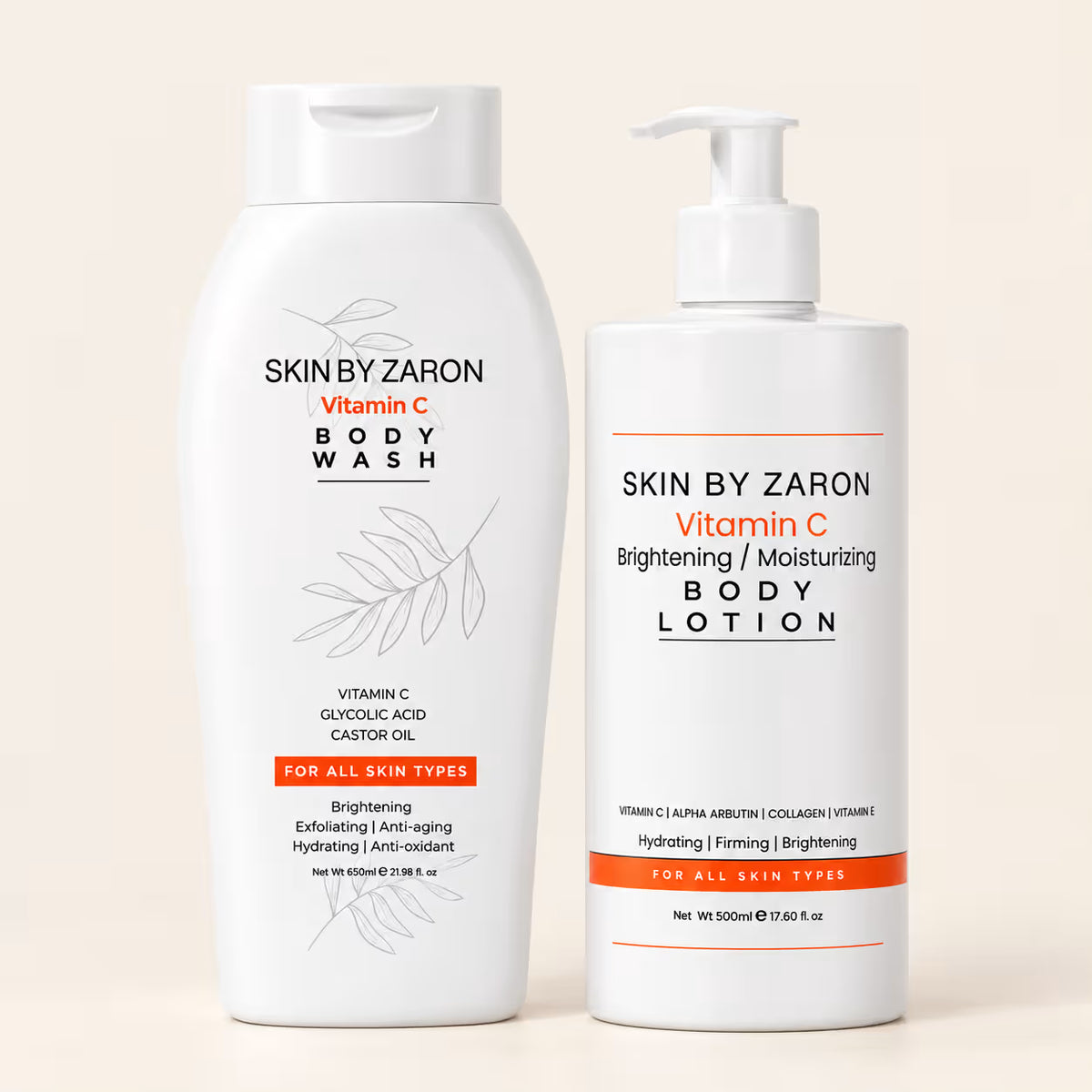 Skin by Zaron Body glow & Brightening Starter set