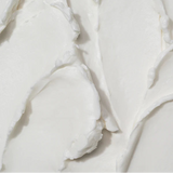 Close-up of white cream with a soft texture